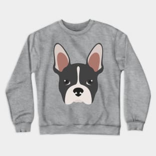 Boston Terrier Face Crewneck Sweatshirt